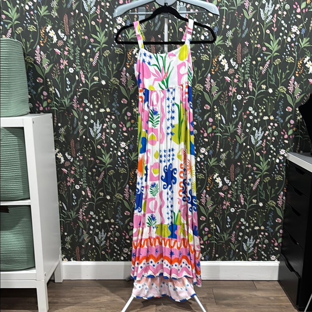 Paper heart Colorful Maxi Dress